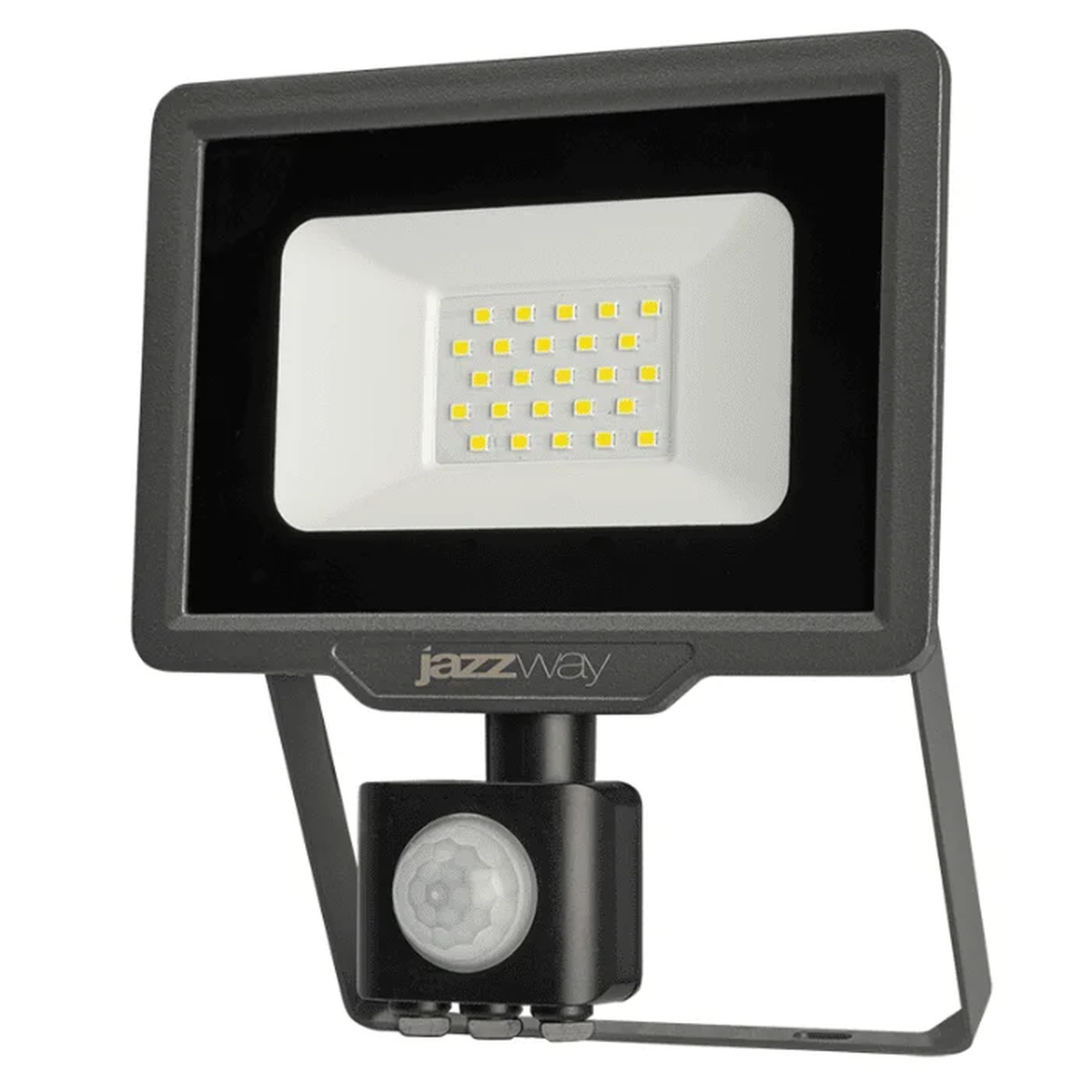 Прожектор светодиодный PFL-C3 SENSOR 20Вт 6500К IP65 с датчиком движения закалённое стекло Pro JazzWay (5026926A)